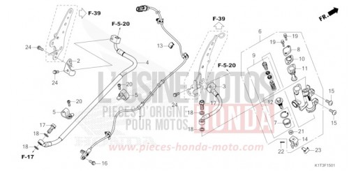 REAR BRAKE MASTER CYLINDER (CRF250LRA/300LA/LRA) CRF300LAM de 2021